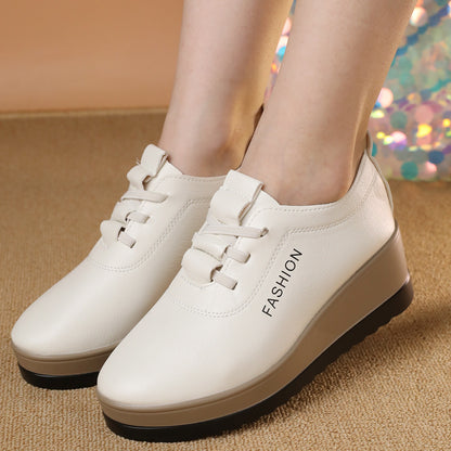 【35-42】🔥Pół ceny, promocja limitowana🔥damskie buty na grubej podeszwie ze skóry naturalnej, nowy modny model 2026 roku