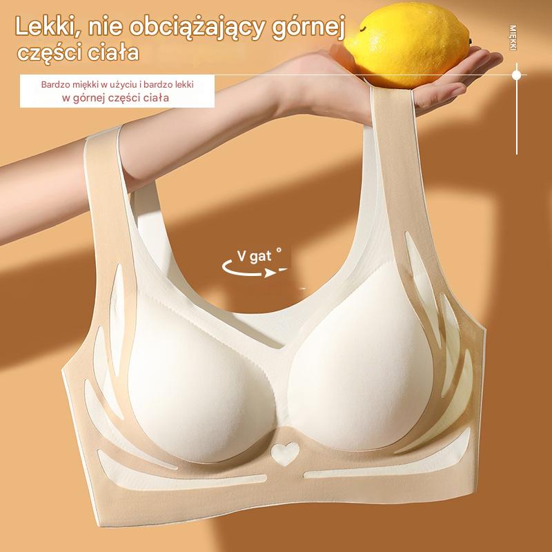 🔥✨【Opakowanie 4 sztuk】2025 Damski biustonosz jednoczęściowy bez fiszbin, miękki i wygodny ❤️【40-85 kg】