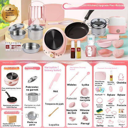 🎀🎁【Najlepszy prezent dla Twojego dziecka✨】🔥🍳 Miniaturowa zabawka kuchenna dla dzieci - świetna pomoc w ich rozwoju