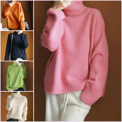 🔥✨Gorący nowy produkt【S-2XL】🎀🍂2024 Nowy damski, miękki, ciepły sweter z golfem-3829191