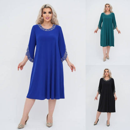 🌈🎉【S-5XL】❤️🔥2025 nowa modna wysokiej jakości jednokolorowa elegancka sukienka z szyfonu