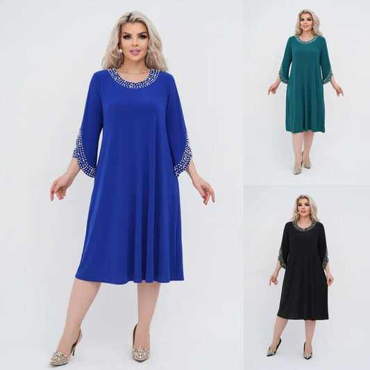 🌈🎉【S-5XL】❤️🔥2025 nowa modna wysokiej jakości jednokolorowa elegancka sukienka z szyfonu
