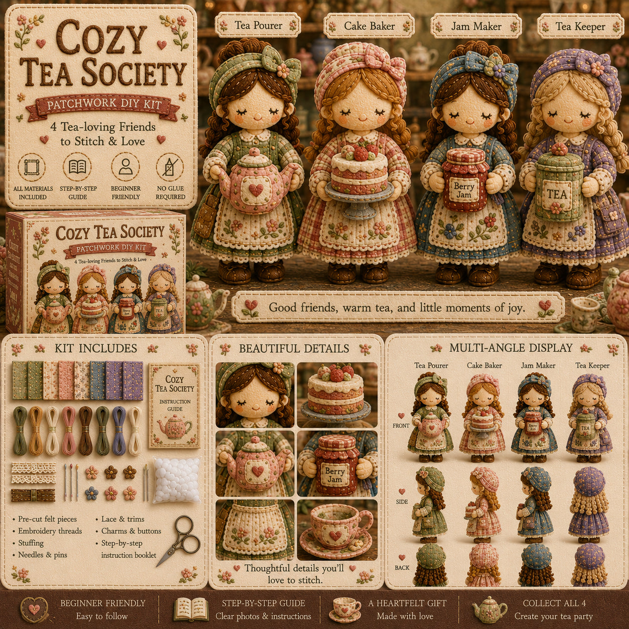 🎁Zadnji dan: Iskoristite popust od 50%! 🧵Minijaturni set patchworka iz serije Miniature World.