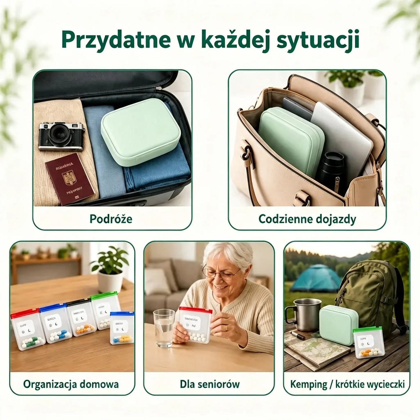💊 Przenośna torba do przechowywania i organizacji leków — zachowaj porządek i bezpieczeństwo swoich tabletek. Zabierz swoje leki ze sobą, gdziekolwiek zechcesz!