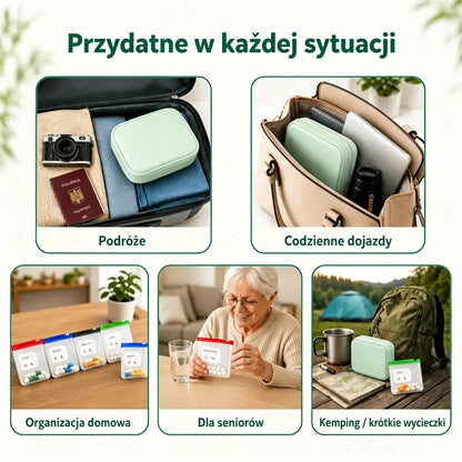 💊 Przenośna torba do przechowywania i organizacji leków — zachowaj porządek i bezpieczeństwo swoich tabletek. Zabierz swoje leki ze sobą, gdziekolwiek zechcesz!