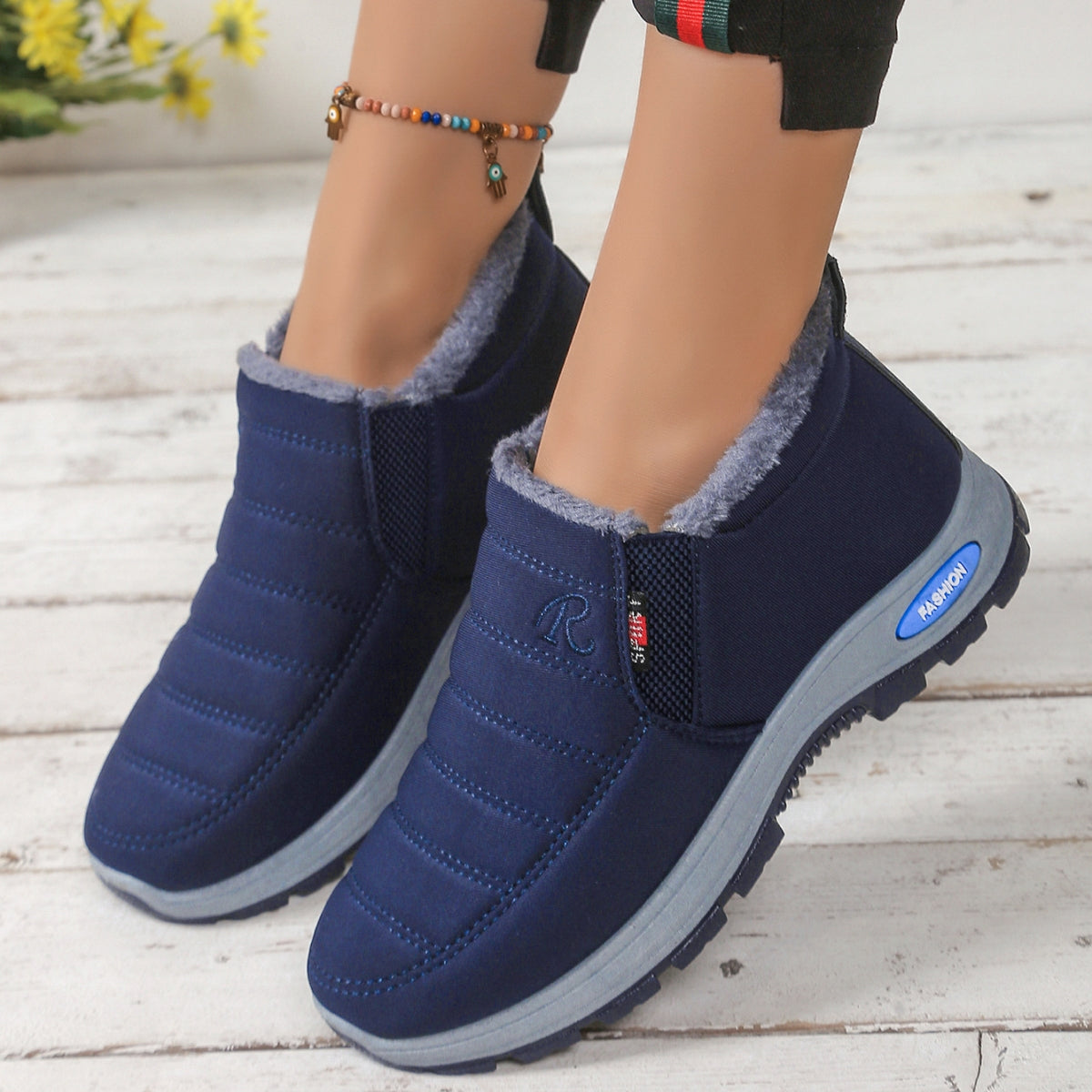 🔥【Speciální sleva 50%】【35-48】Unisex zimní boty s plyšovou podšívkou - teplé, pohodlné a protiskluzové do chladného počasí.