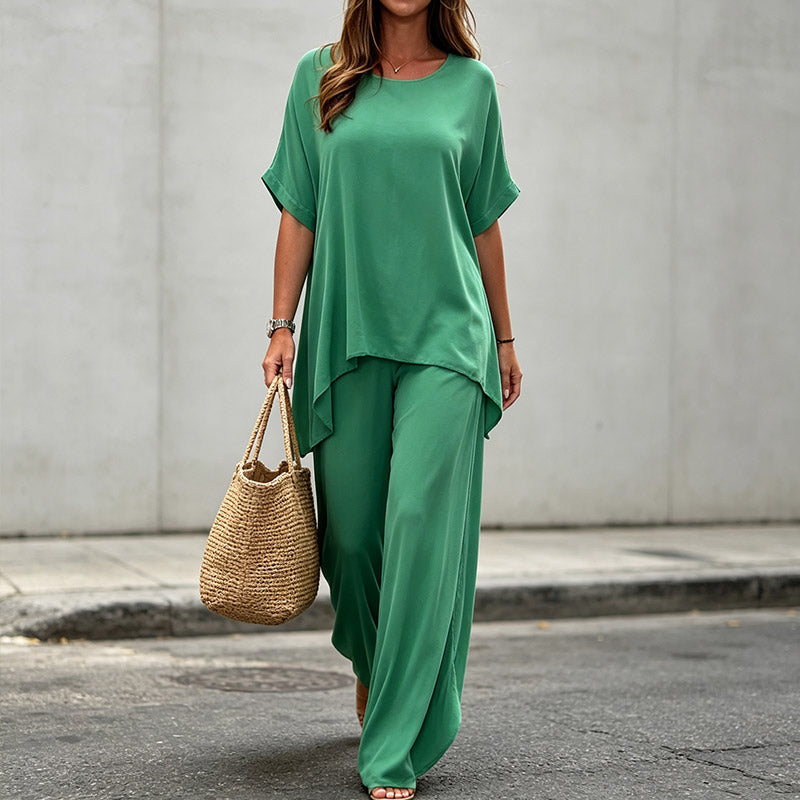 💃💃【S-5XL】 Traje casual de talla grande para mujer 2026 【Top + Pantalones】