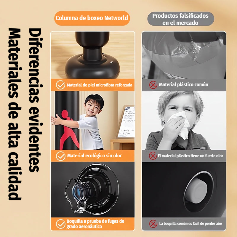 🥊【50% off por tiempo limitado】 Muñeco de boxeo inflable con rebote automático – Libera energía y fomenta el movimiento ⚡