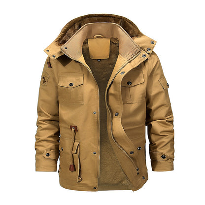 💥🧥🔥 [M-5XL] [Gorąca wyprzedaż] 🔥2025 Jesień i zima Moda męska Gruba kurtka polarowa z kapturem