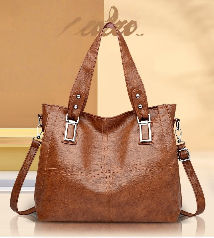 👜💖【Popust na novi proizvod】Nova ženska torba 2025, veliki kapacitet, modna mekana kožna torba za rame