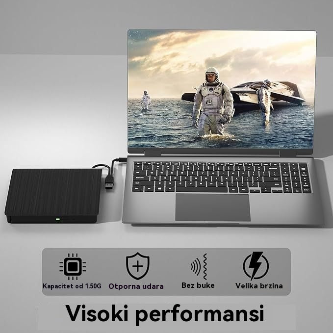 📢📢 Popust od 48% ograničeno vrijeme! 💿💻 Vanjski CD/DVD pogon: Uključi i radi, prenosiv i jednostavan za korištenje, kompatibilan s Mac/Windows sustavima.