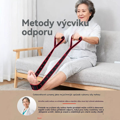 🦵【Kupte jeden, druhý dostanete zdarma】🔥 Rehabilitační odporová guma, používaná ke zvýšení svalové síly a protažení nohou, vhodná pro osoby středního a staršího věku.