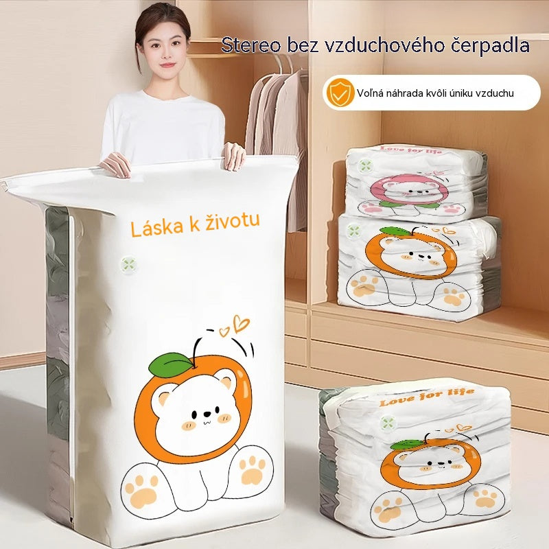 ✨🗃️ 5 kusov len za 24 € 💨 Veľké stlačiteľné vákuové úložné vrecká: Nie je potrebné žiadne vzduchové čerpadlo, nepriepustné, ideálne na úsporu miesta v kufri a doma ✈️
