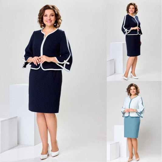 💖✨【S-5XL】2025 nowa moda wysokiej jakości jesień i zima elegancka sukienka