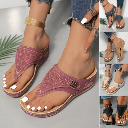 【20% off en nuevos productos】😍🔥【35-43】Zapatillas antideslizantes cómodas de verano para mujer 2026. Elegantes y cómodas.