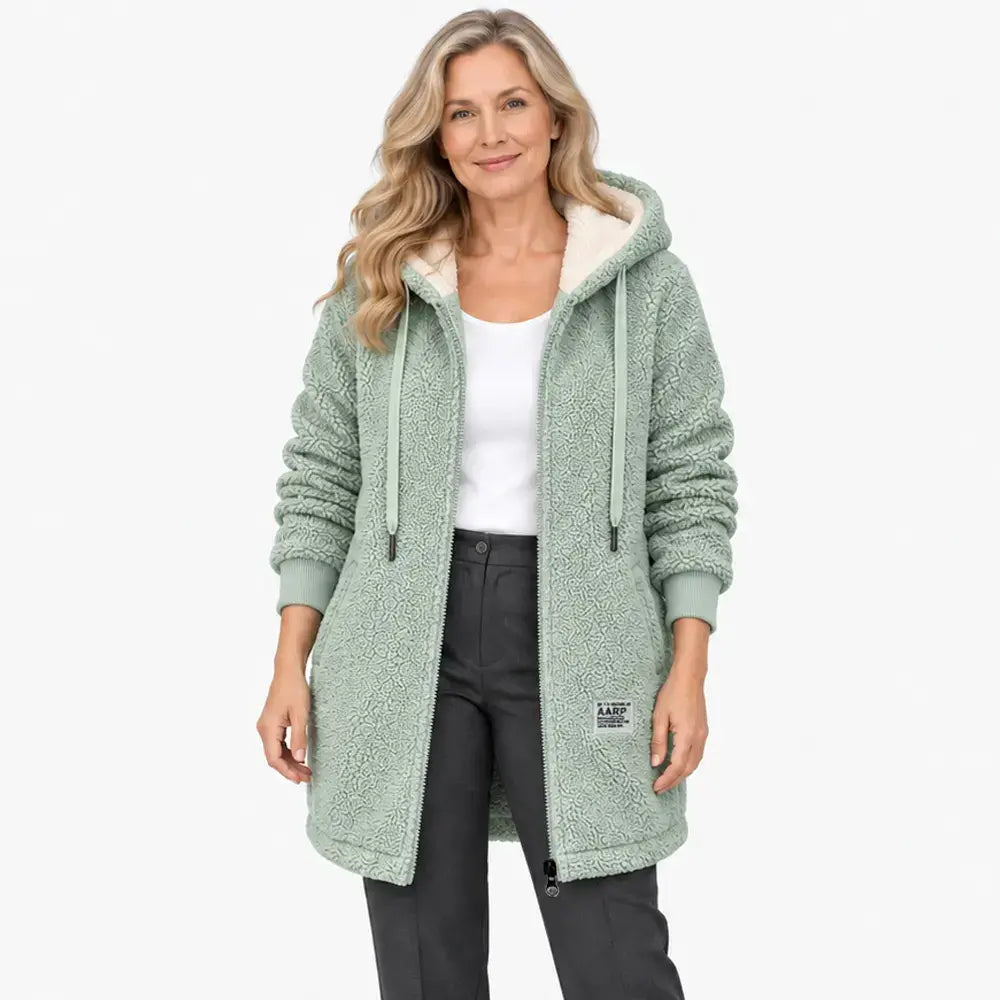 🎉⛄【50% zľava🔥】Nová jesenná dámska flísová bunda - mäkká, pohodlná a teplá
