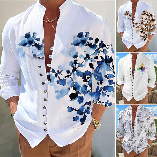 【S-3XL】2025 nowy męski kardigan z koszulą 3D Casual topy-3917584