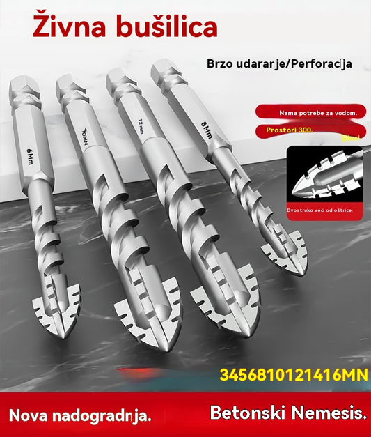 🥇Sedma generacija ekscentričnog svrdla od super tvrdog volframovog čelika s nazubljenim rubom, Oštro i izdržljivo❤️【3+4+5+6+8+10+12mm】
