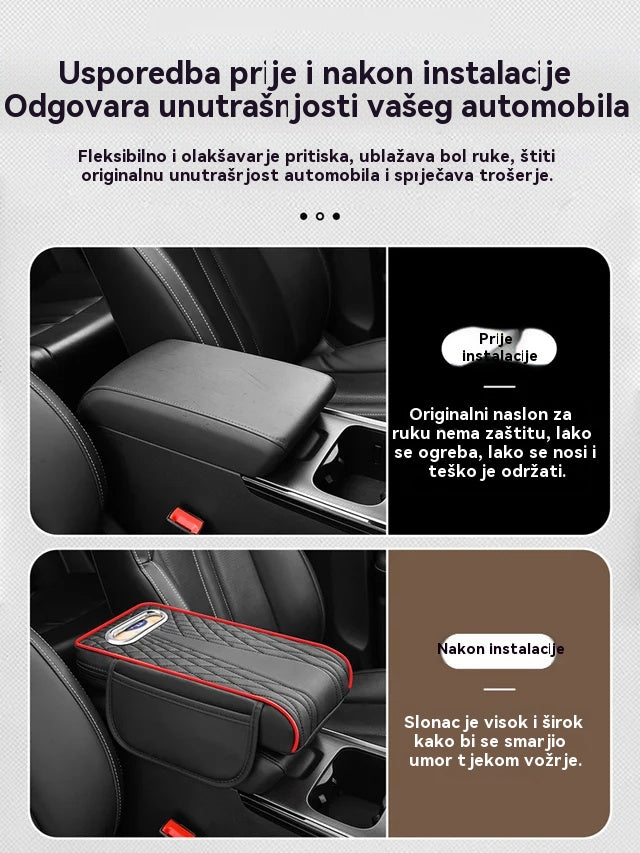 👍💥😎【Plaćanje pouzećem】3-u-1 višenamjenski jastuk za naslon za ruke od prave kože