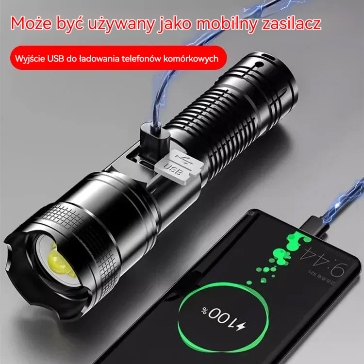 🆕🔦【50% zniżki dzisiaj】Nowa zewnętrzna lampa patrolowa, mocna latarka o dużym zasięgu