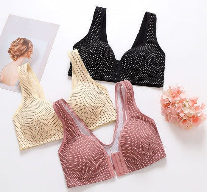 💖【Zestaw 3 sztuki】✨ Wysokiej jakości bezszwowy biustonosz push-up, 🌷modny, antypoślizgowy.