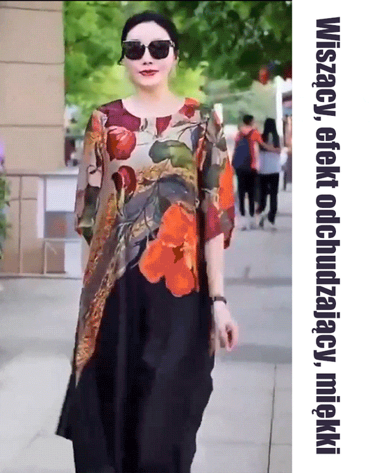 👗【M-5XL】Elegancka sukienka z nadrukiem