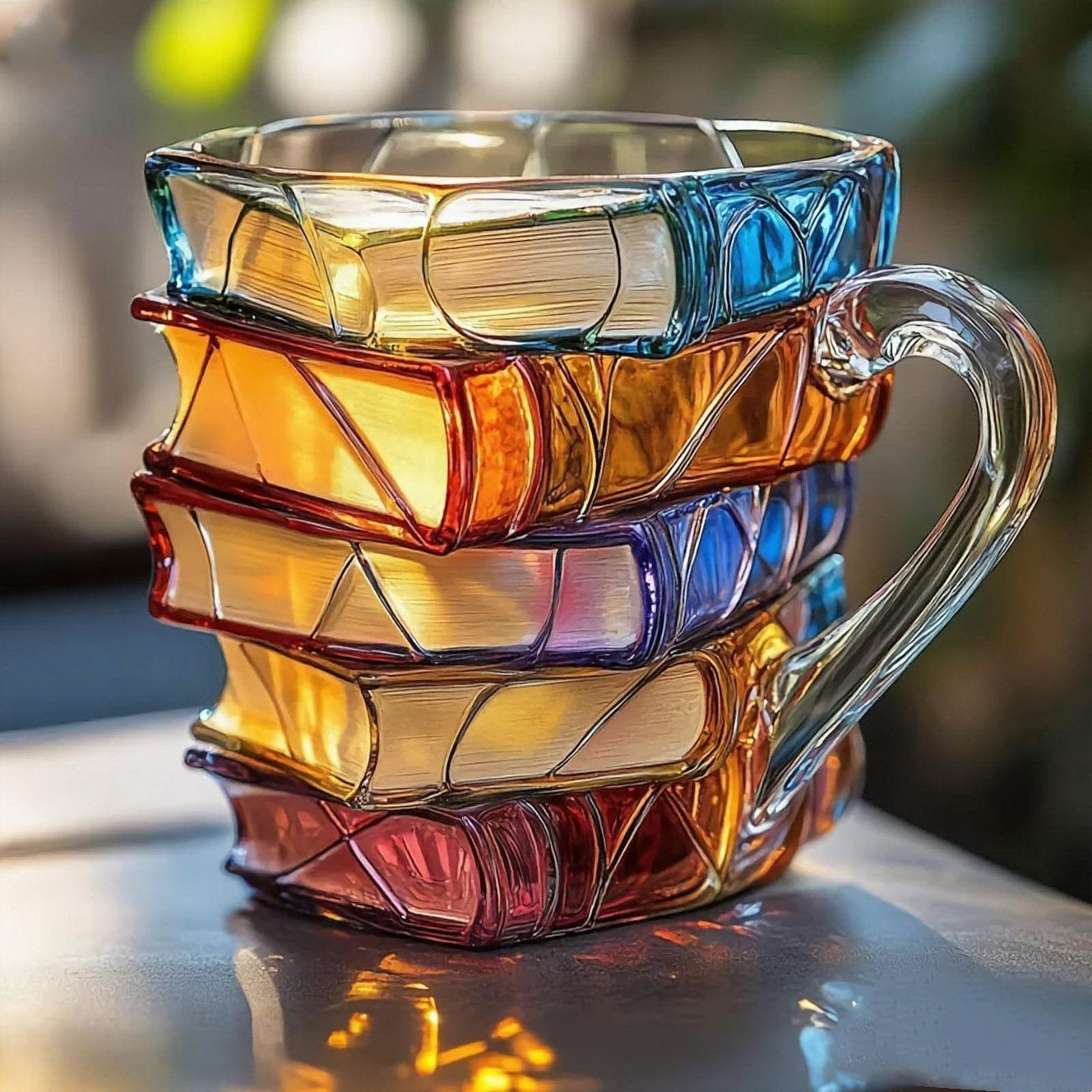 📚【Nowe polskie produkty domowe】📚3D malowany kubek do kawy w kształcie książki