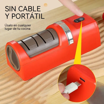 ⏳ ¡40% de descuento! 🔪Afilador automático de cuchillos de cocina✨