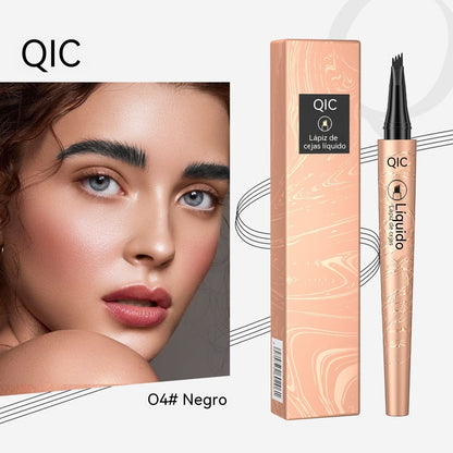 🖌️🌷【Compra uno y llévate otro gratis】Lápiz líquido para cejas resistente al agua: Crea formas de cejas naturales y realistas.