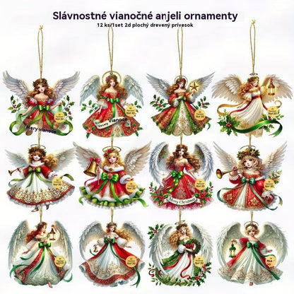 ✨🎄🧚‍♀️Kup 1, a 1 dostaniesz gratis🎁👼Drewniana dekoracja świąteczna Anioł