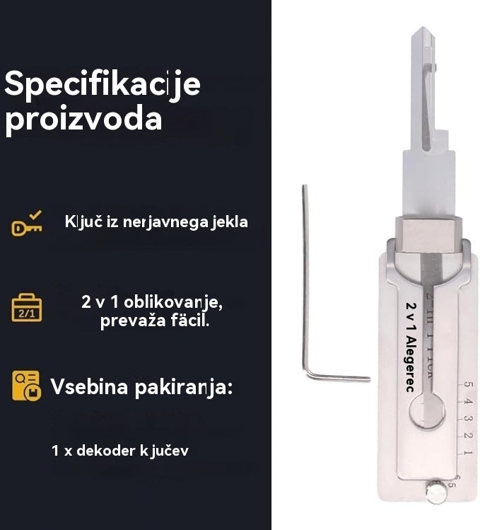 🔐Posebna razprodaja tega tedna🔑 - 50 % popusta🔥Dekoder ključev iz nerjavečega jekla