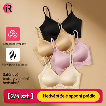 🥰Płatność przy odbiorze🔥【2 sztuki】【40-100 kg】Bezszwowy biustonosz jedwabny, miękkie wsparcie, wygodne dopasowanie