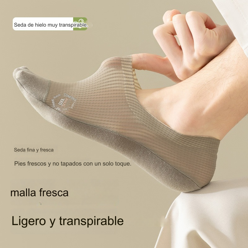 🧦【6 pares 29 euros】Calcetines invisibles transpirables de malla fina antideslizantes universales de 6 piezas