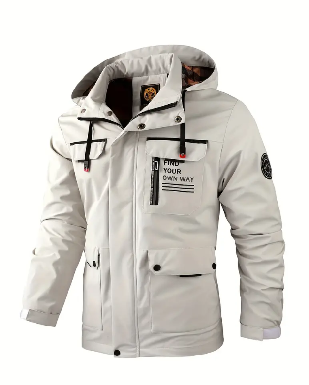 🔥🔥【Promocja odzieży zimowej‼】 【M-6XL】Jesień i zima męska gruba ciepła wiatroszczelna i wodoodporna kurtka