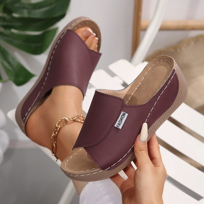 ✨🌷【36-43】💕👠Nowe letnie, modne, codzienne sandały damskie na grubej podeszwie i koturnie
