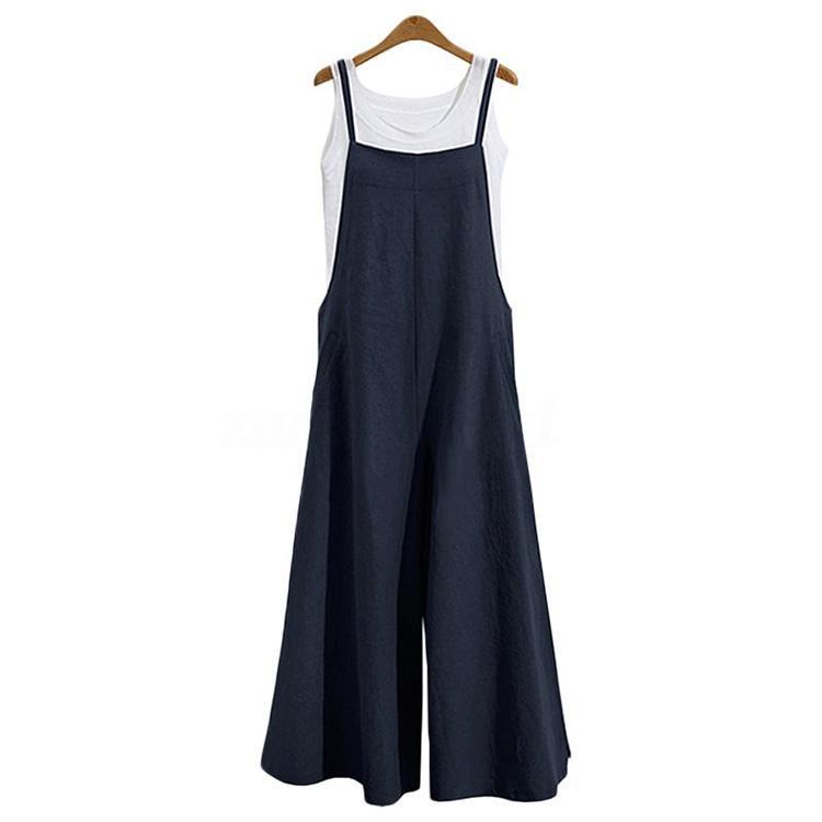 🔥✨【S-5XL】💕 Семпъл и лек гащеризон, стилен гащеризон с широки крачоли