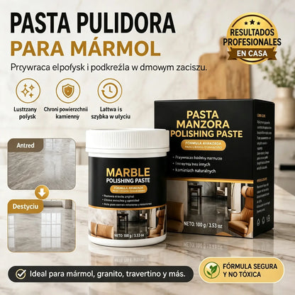 🥳 🔥 Dwie butelki za jedyne 109 zł! ✨ Pasta do polerowania marmuru – usuń zarysowania, przywróć połysk i zabezpiecz powierzchnię w zaledwie 2 minuty 🛡️