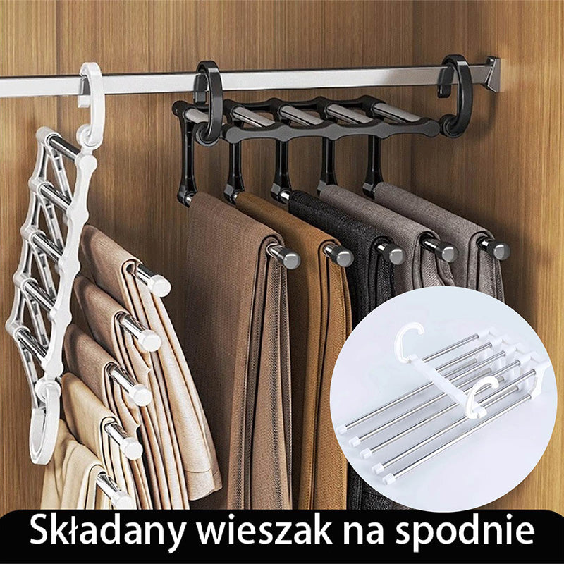 🔥 Im więcej kupujesz, tym więcej oszczędzasz 🔥 Wielofunkcyjny rozsuwany i składany wielopoziomowy wieszak na spodnie do użytku domowego