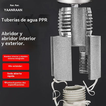 🔩 🔥Broca integrada para instalación de tuberías PPR: ¡fácil de usar y sin soldadura! [Juego de dos piezas: apto para tuberías de 1/2 pulgada y 3/4 de pulgada]