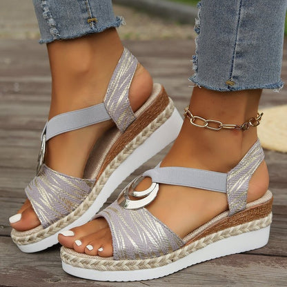 ✨👡【36-43】【Kupite jedan, drugi dobijete gratis】Nove moderne ljetne sandale s ravnom petom, velika veličina, debeli potplat