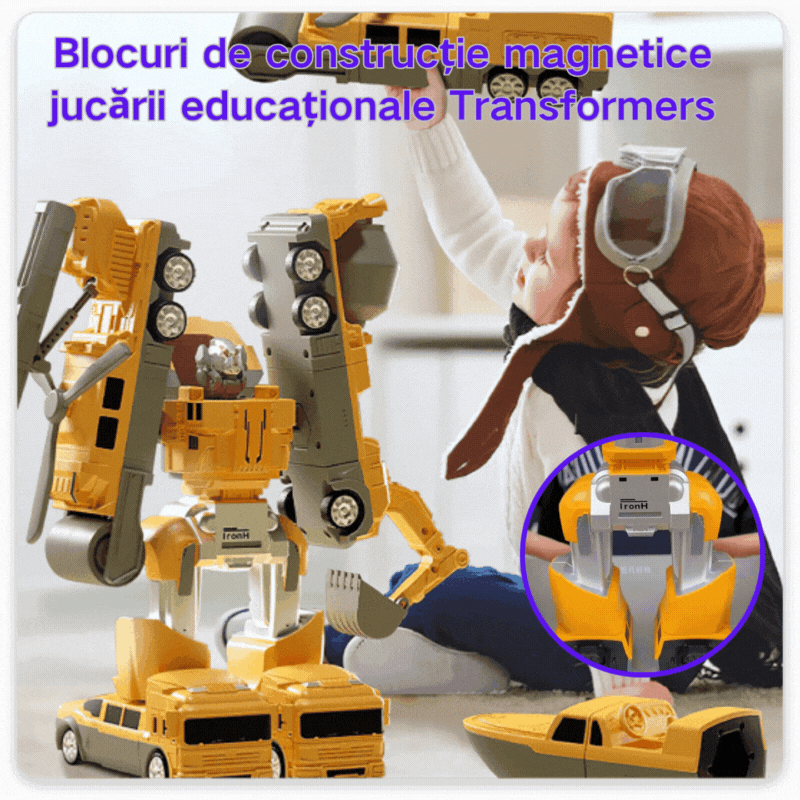 🎁👶【50% OFF】【16ks】Magnetické stavební bloky, vzdělávací hračky Transformers