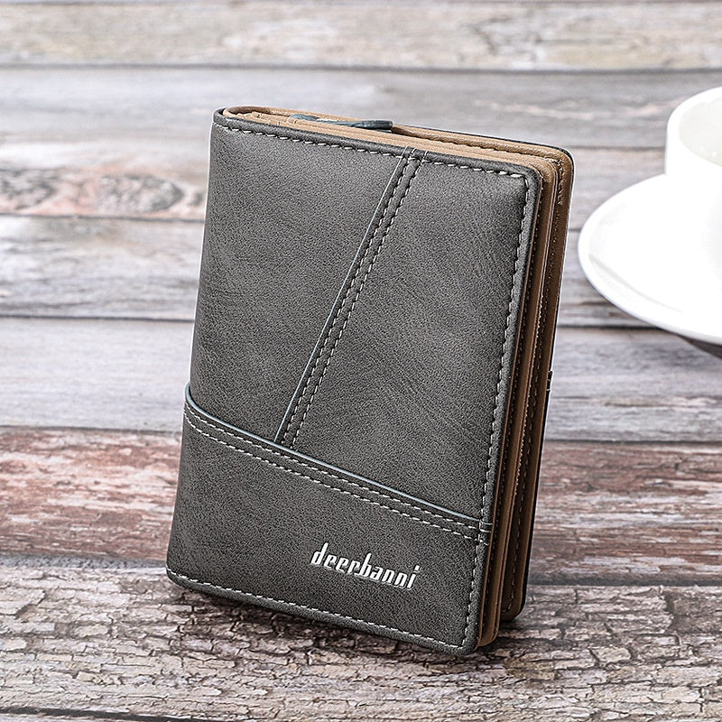 💥👛👍Moška večnamenska denarnica iz pravega usnja v retro slogu