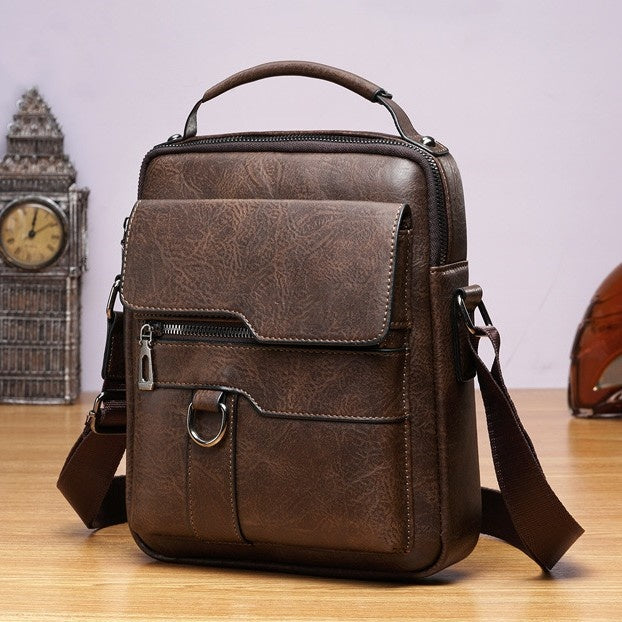 🔥【50% RABAT!】 Męska torba na ramię ze skóry – styl vintage, biznes i casual