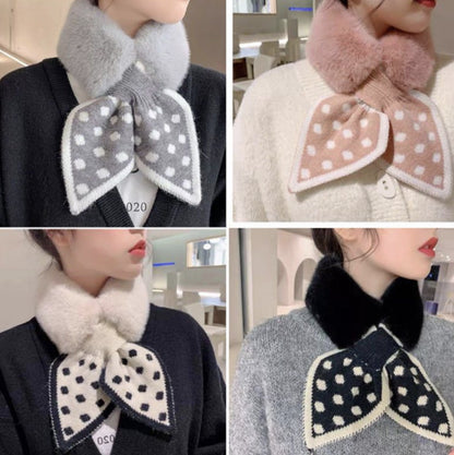 🎀💖🎀2025 nowy zimowy damski szalik z futra królika ciepły szalik na szyję