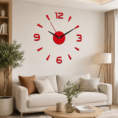 【30%OFF】🕑✨Reloj de pared acrílico luminoso 3D sin necesidad de taladrar (requiere montaje)