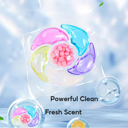 ✨【60 piezas】✨👚Cubo extra grande Las perlas perfumadas para ropa 6 en 1 eliminan manchas y dejan fragancia, eliminan ácaros y bacterias