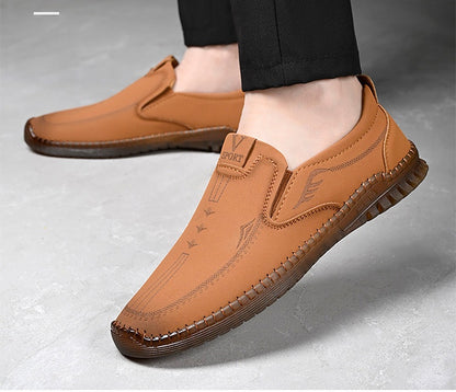 【🔥49% zniżki】🔥✨2025 letnie nowe modne męskie ręcznie robione skórzane buty, oddychające i wygodne