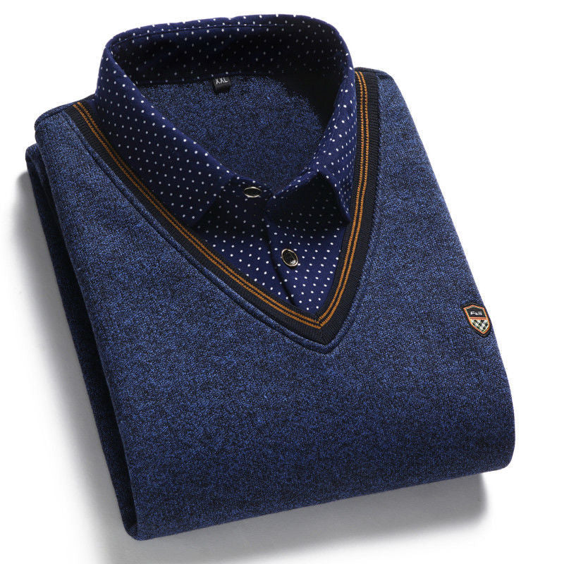 💥👔💥【Jesienna wyprzedaż】💥 [M-4XL] Męska koszula z dzianiny i aksamitu