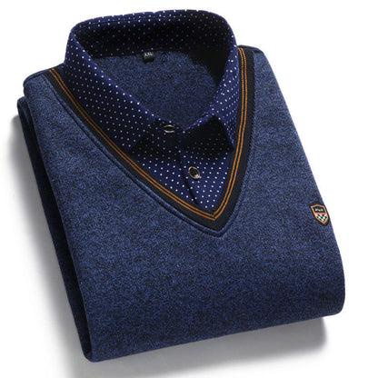 💥👔💥【Jesienna wyprzedaż】💥 [M-4XL] Męska koszula z dzianiny i aksamitu