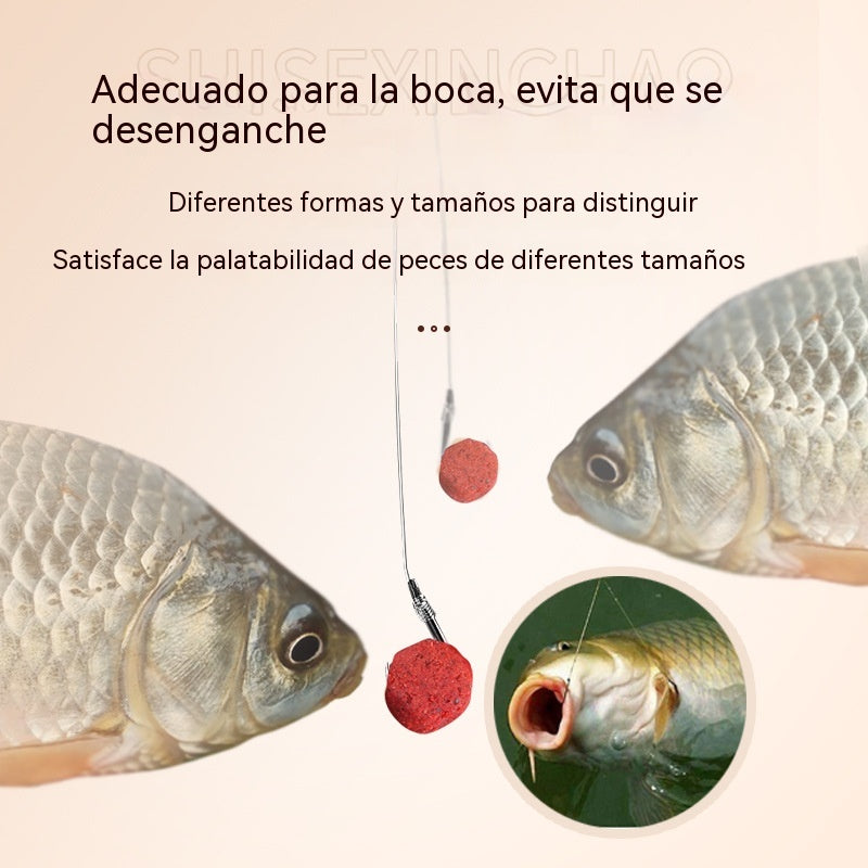 🔥🔥【10 piezas】(5 botellas de granulado grande + 5 botellas de granulado pequeño)Pellets de Cebo de Proteína Animal Fresca ✅️Pago contra entrega
